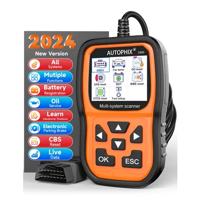 Autophix 5900 OBD2 Scanner Full Systems Oil EPB ETC BMS Reset Code Reader Batter Test OBD 2 Car