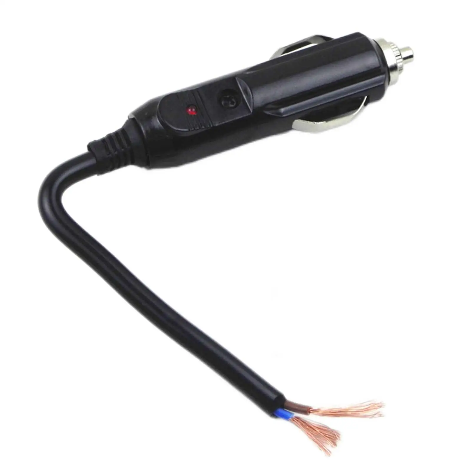 1pc 12v 24v auto 5a männlich auto zigaretten anzünder led steckdose stecker adapter für auto/van fahrzeug autozubehör Image
