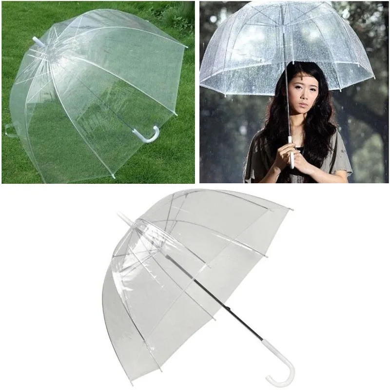 10 teile/los blase tiefe kuppel dach apollo transparente dach mädchen pilz regenschirm clear transparent bubble sonnenschirm za3437