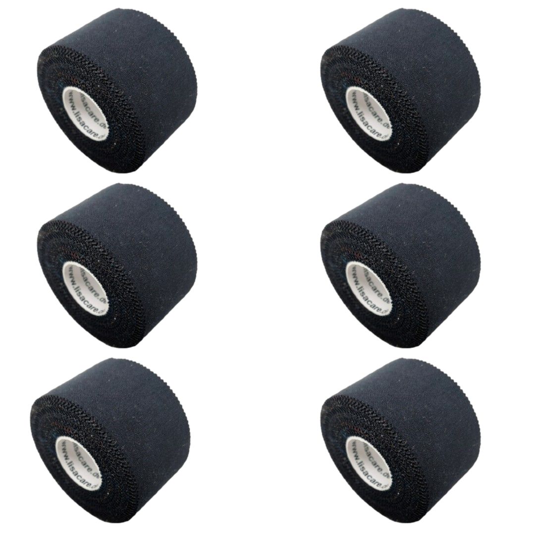 LisaCare Sport Tape - Nero 3,8 cm x 10 m 6 pz Bendaggio/i