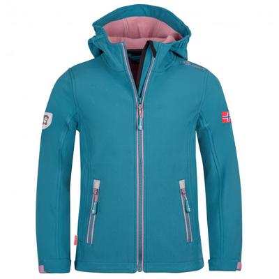 Trollkids - Girl's Trollfjord Jacket - Softshelljacke Gr 128 türkis Image