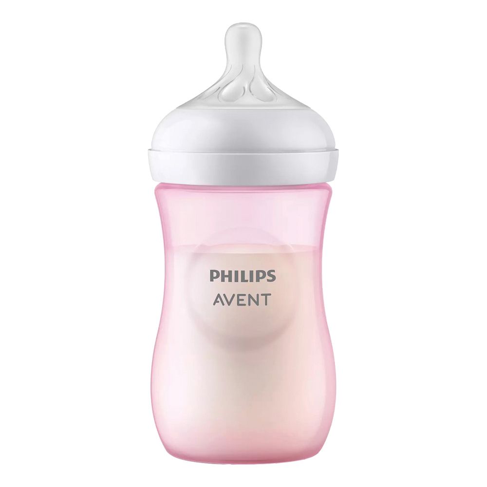 Avent Biberon Natural Response Da 260Ml Rosa Tettarella Flusso 3 1 St