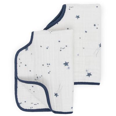 Little Unicorn Cotton Muslin Burp Cloth 2 Pack - Shooting Stars