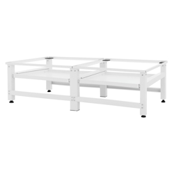 ML-Design 2er Set Waschmaschinen Untergestell Regalschublade Trockner Sockel Weiß Image