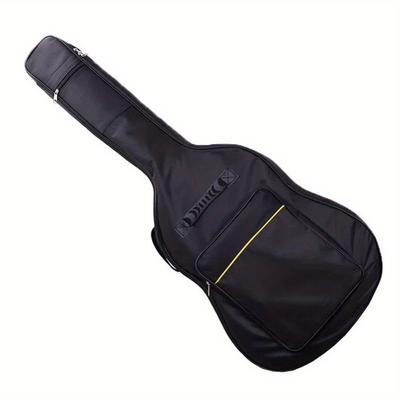 TEMU 1pc Oxford Guitar Gig Bag Durable 41inch Guitar Case Thickening Sponge Padding Guitar Backpack
