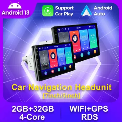 Autoradio Single Din Radio mit Apple Carplay und Android Auto 7 Zoll 9 Zoll Touchscreen Bluetooth Multimedia Audio Rückfahrkamera