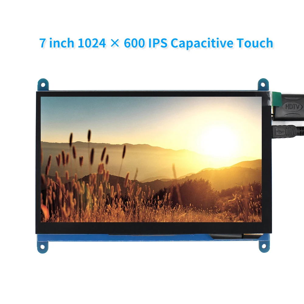7 Zoll 1024*600 ips kapazitives Touch panel tft lcd Modul Bildschirm anzeige für Himbeer pi 3 b/4b Image