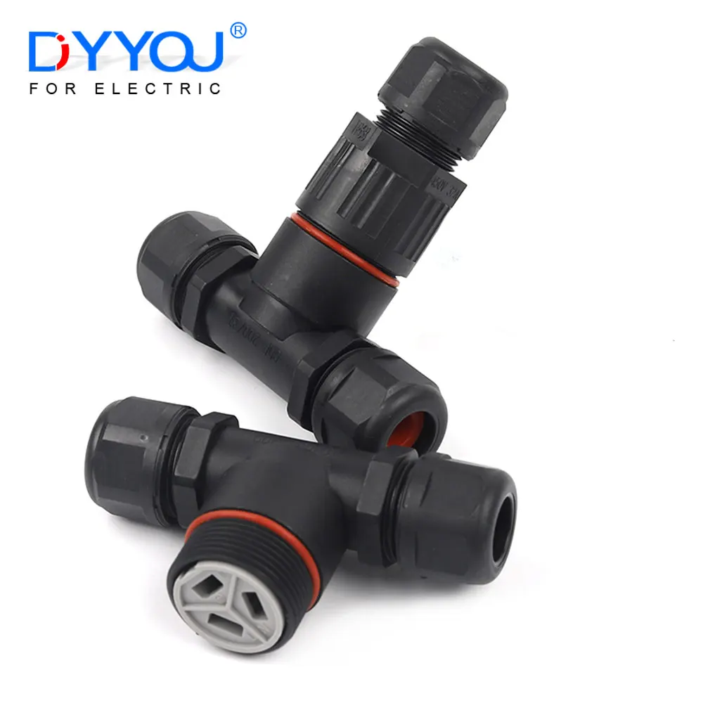IP68 I/T Form Wasserdichten Stecker 2/3/5 Pin Draht Anschlüsse Schnell Schraube Verbinden Push-in Terminals elektrische Anschlussdose DIY GO Image