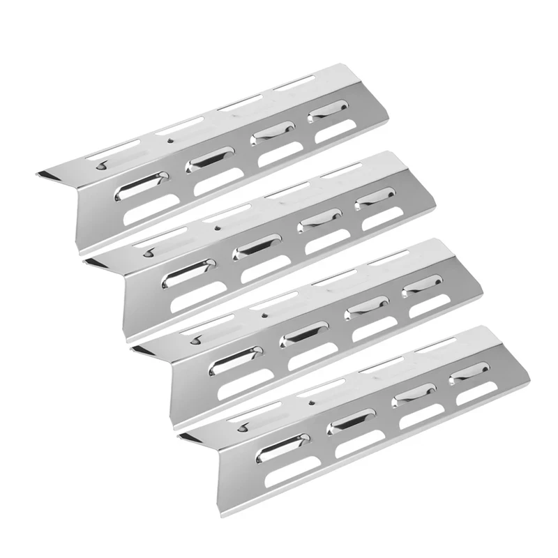 2/4 Stück Edelstahl-Wärmeverteiler, Gasgrill, Ersatzteil für Outback-Wärmeplatte für Kenmore Master Forge Perfect Flame Image
