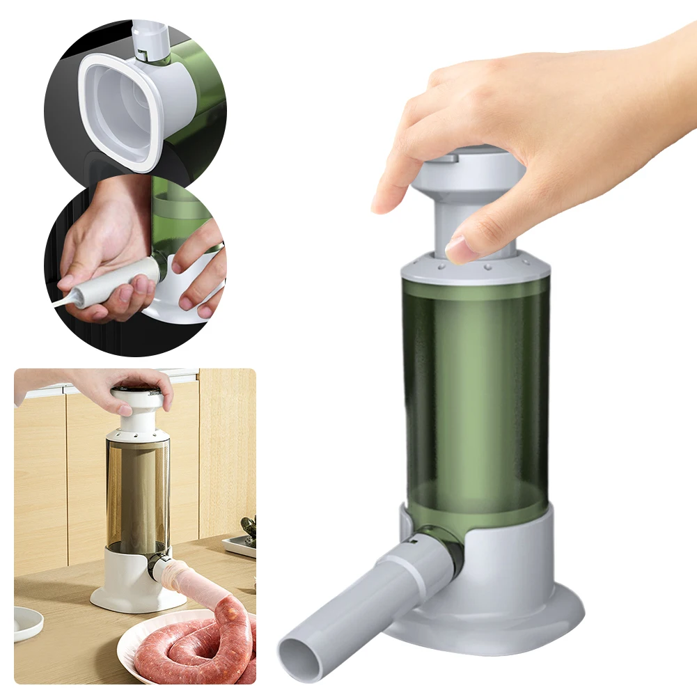 Wurst füll maschine mit Füll röhrchen hausgemachter Wurst hersteller Werkzeug Wurst spritzen füller für den gewerblichen Hausgebrauch Image