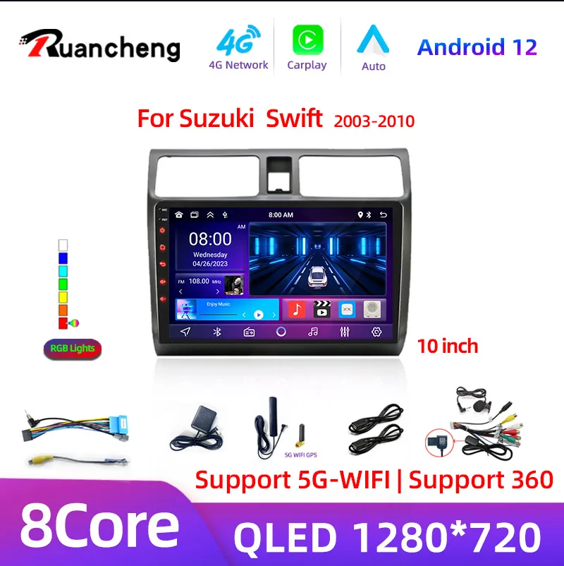 2din android 11 Autoradio für Suzuki Swift 2003-2006 2007 2008 2009 2010 Multimedia-Player Carplay Stereo GPS DVD Head Unit