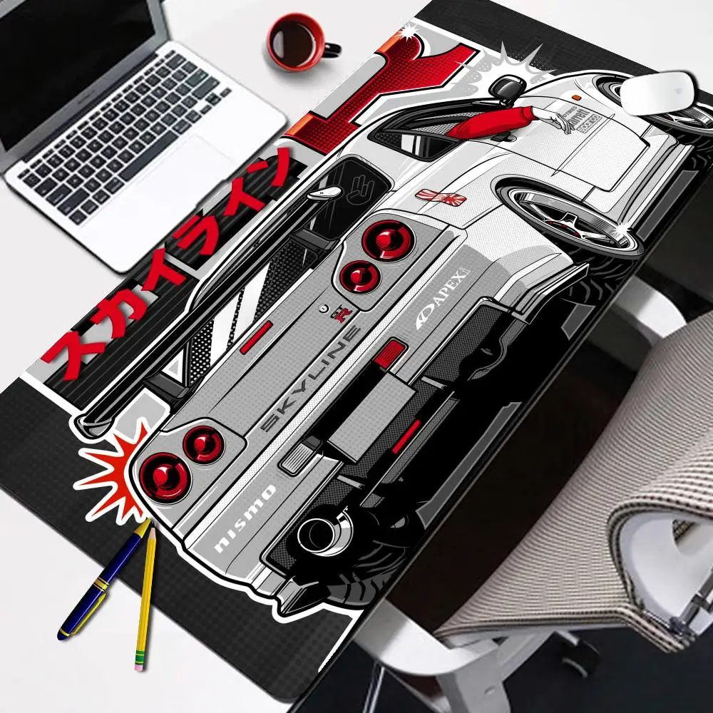 Racing GTR Sportwagen Mouse pad Cartoon Locke dge große Gaming Mauspad Computer Gamer Tastatur Maus Matte Schreibtisch für PC Schreibtisch Pad Image
