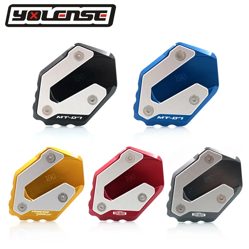 Für yamaha MT-07 mt 07 mt07 tracer 700gt xsr700 motorrad kicks tand fuß seiten ständer verlängerung kissen stütz platte vergrößern ständer Image