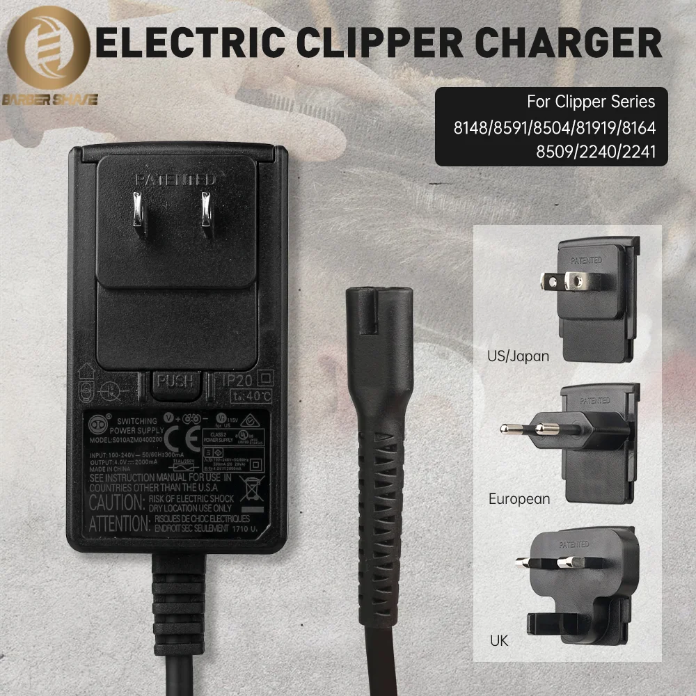 Professionelle Haarschneidemaschine Netzteil Ladegerät Europa Amerikanischer Stecker Für Wahl Trimmer Herren Elektrorasierer Ladegerät Schnell Image