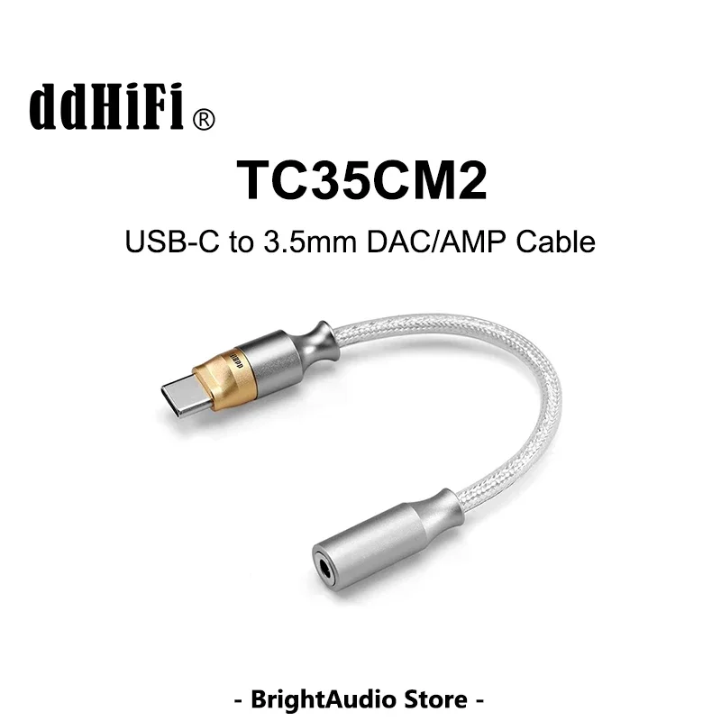 DD ddHiFi TC35CM2 USB DAC AMP USB-C auf 3,5 mm Hi-Res Audiokabel High-Fidelity verlustfreier Decodierungsadapter PCM384 DSD versteckt Image