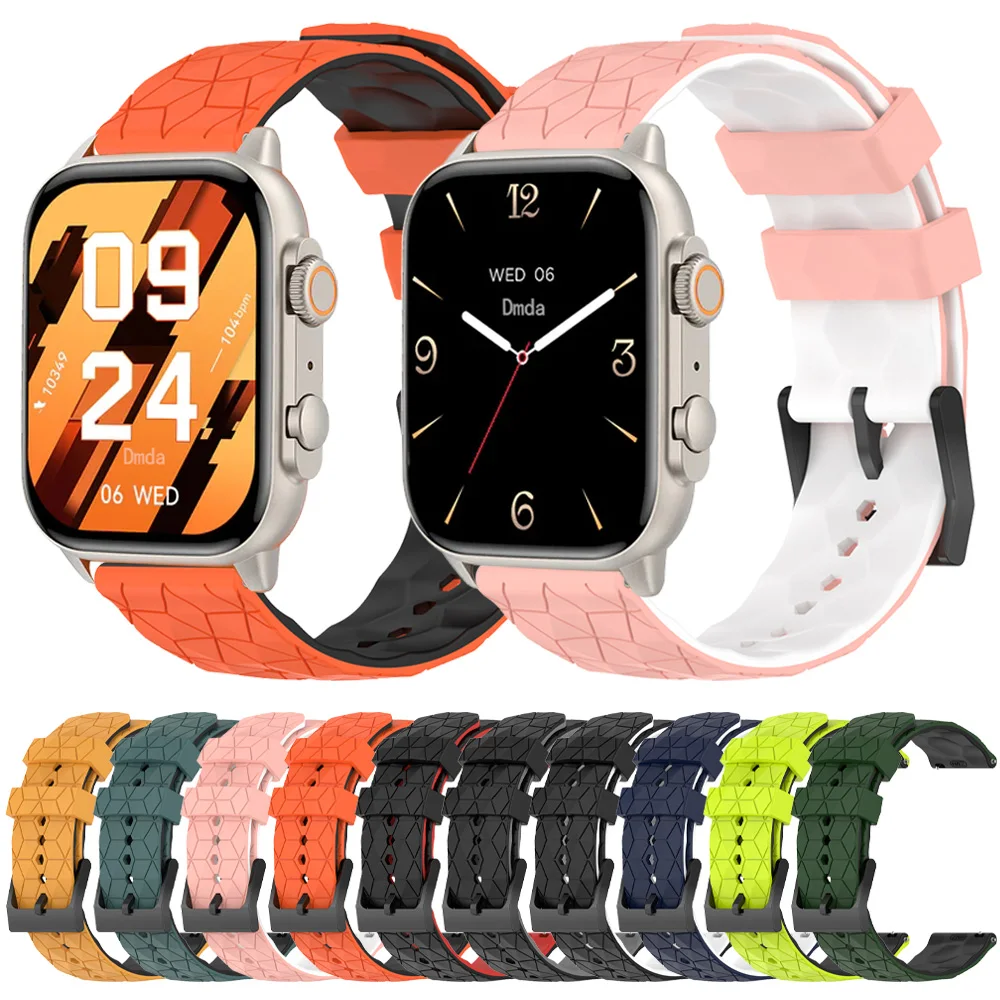 Sport Silikon Armband Für COLMI C81 C80 M40 M42 Band Für COLMI P71 P73 P8 I30 Handgelenk Weiche 22 20mm Ersatz atmungsaktive Armband Image