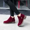 Damen stiefel Herbst Winters tiefel Damenschuhe Marke Damen Stiefeletten Absätze Schuhe Frau Wildleder Lederstiefel