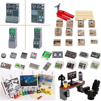 Moc Bausteine Soldat Figuren Geschenke Zubehör Computer Computer Controller Spieltisch Ölgemälde Image