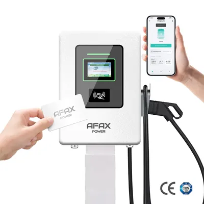 AFAX POWER CCS2 3-phasige 40 kW EV-Wandladestation mit LCD-Touchscreen-Display Image