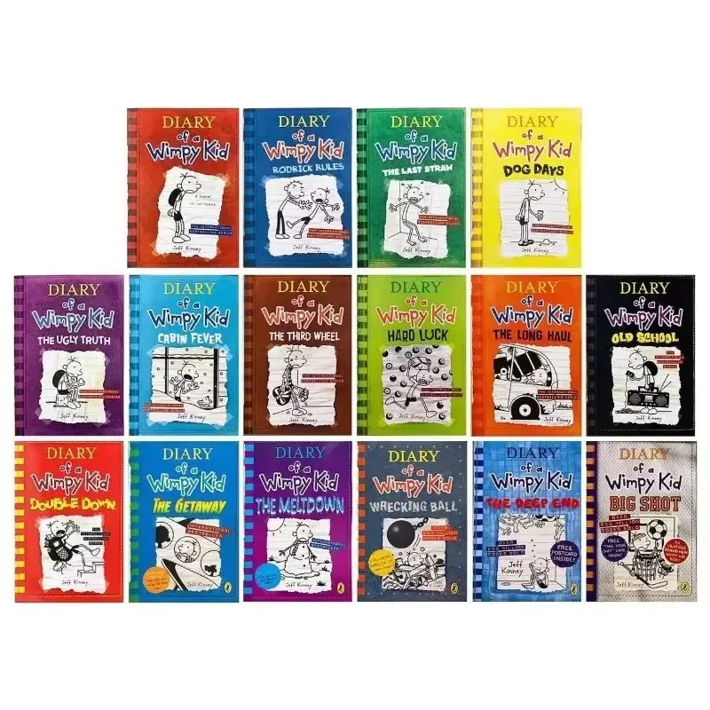Zufälliges 1-teiliges Tagebuch eines Wimpy Kid, englisches Comic-Buch, pädagogisches englisches Bilderbuch, Kinder, Kinder, die Geschichtenbücher lesen Image