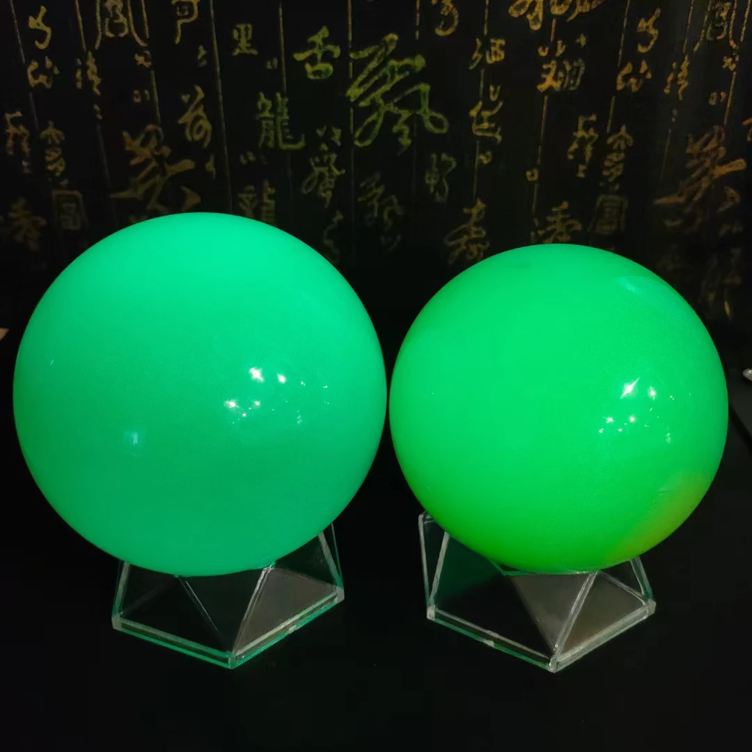 80mm grün leuchten im dunklen calcite leuchten in leuchtenden kristall kugel die dunkle stein kugel kugel heilung 1 stücke