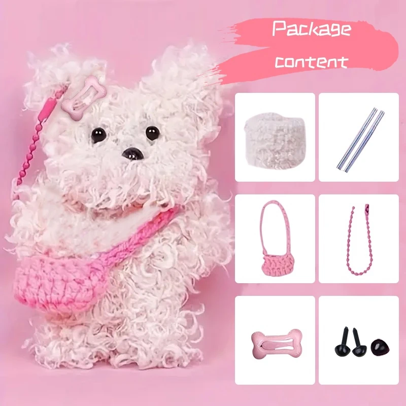 Pfeifenreiniger-Set, Chenille-Stiele, Tier-Set mit dickem Rohrreiniger, Schritt-für-Schritt-Tutorials, Pfeifenreiniger für Tierpuppen Image