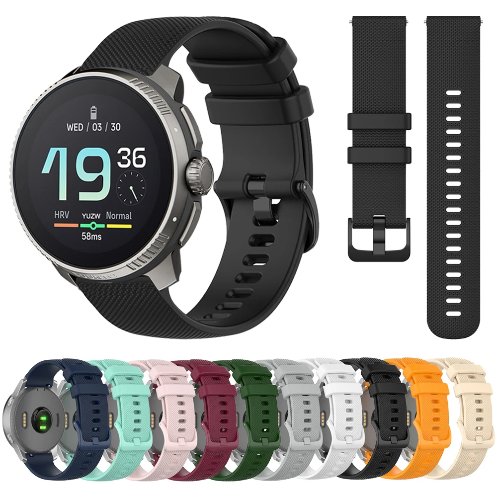 Silikon band für Suunto Vertical/Race Sports Band für Suunto 9 5 Peak Pro 3 Fitness 20mm 22mm Correa Soft Armband Zubehör Image