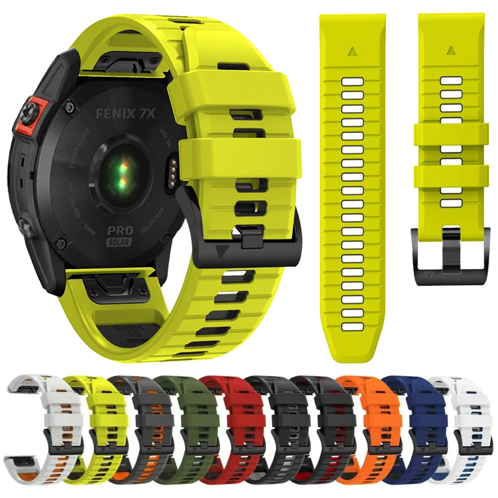 22 26 mm Quick Fit Silikonarmband für Garmin Watch Forerunner 965 935 Band für Garmin Approach S60 S62 S70 Instinct 2X Armbänder Image