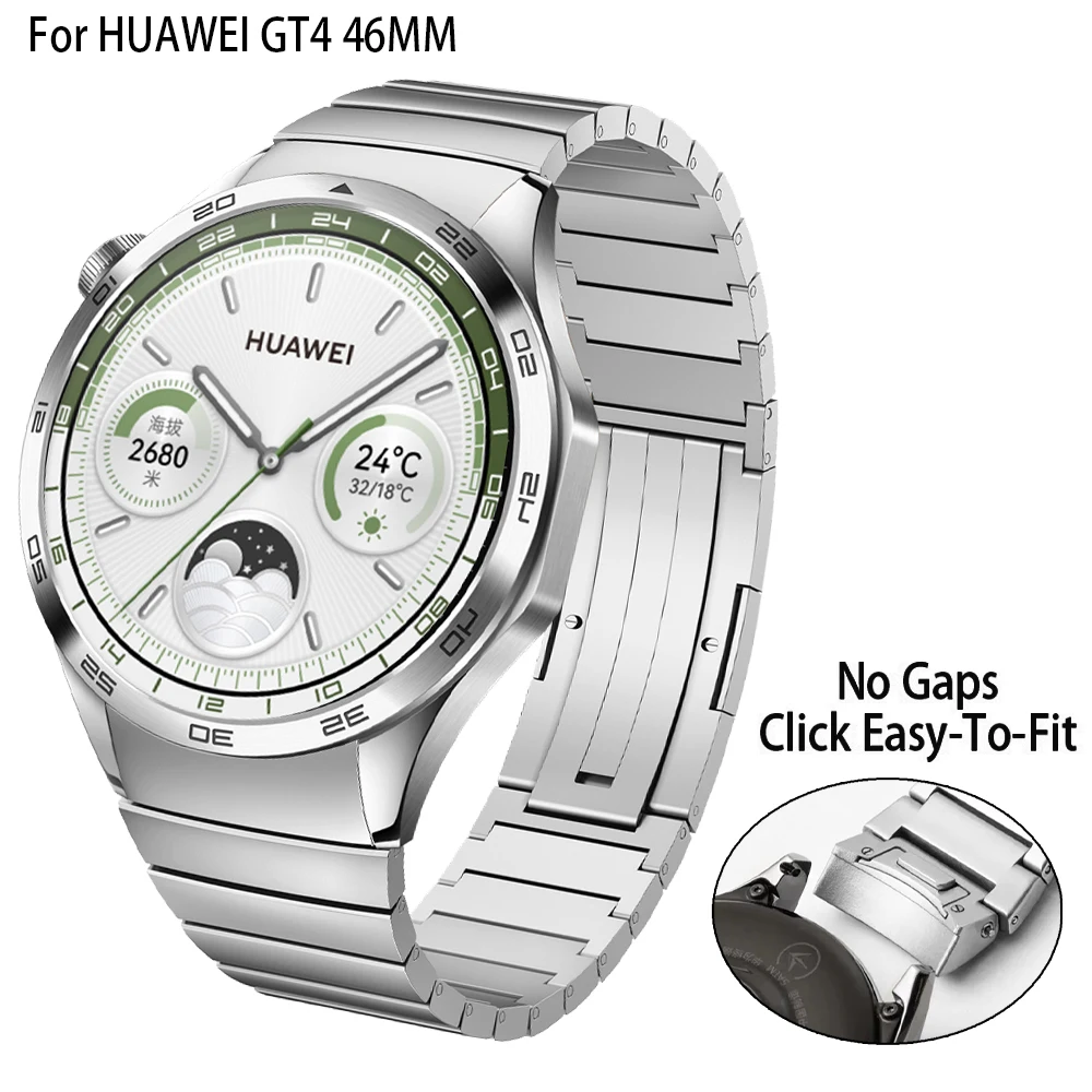 Keine Lücken, Metall-Link-Armband für Huawei Gt4 46 mm Band, Huawei GT4 46 mm GT 4, Ersatz-Armband-Zubehör im offiziellen Stil Image