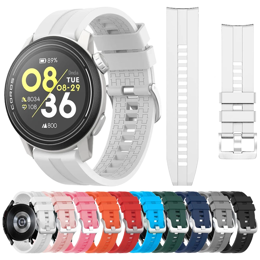 22mm 20mm Soft Strap Für COROS PACE 3 2 Band Für COROS APEX 2 Pro 46mm 42mm Sport Silikon Armband Ersatz Armband Gürtel Image