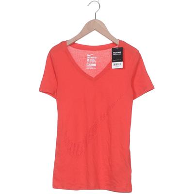 Nike Damen T-Shirt, Gr. 34, rot, Baumwolle, Synthetik