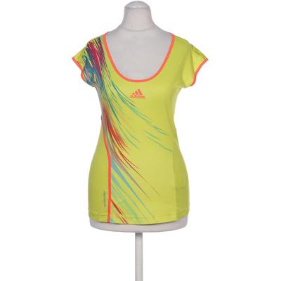 adidas Damen T-Shirt, Gr. 34, gelb, Elasthan, Synthetik