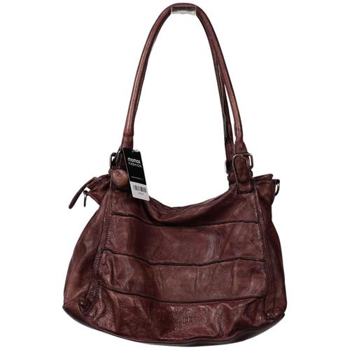 FREDsBRUDER Damen Handtasche, Gr. , bordeaux, Leder