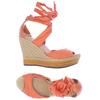 UGG Damen Sandale, Gr. 37, orange, Leder