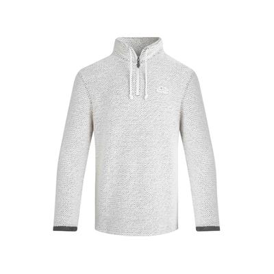 Weird Fish - "Cruiser" Pullover mit kurzem Reißverschluss für Herren (Ecru) Image