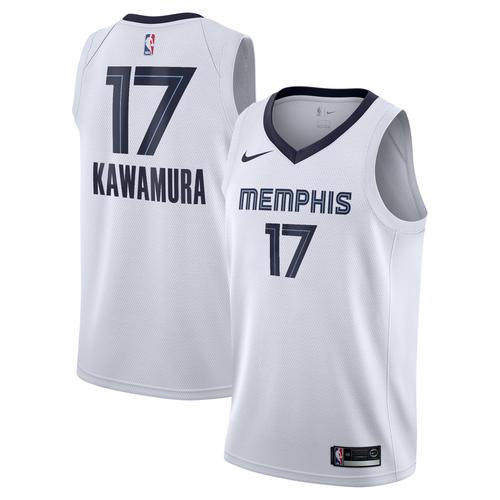 Memphis Grizzlies Nike Association Edition Swingman-Trikot – Weiß – Yuki Kawamura – Jugendliche