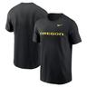 Men's Nike Black Oregon Ducks Primetime Wordmark T-Shirt