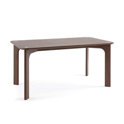 Strofi Walnut Veneer Rectangular Dining Table (Seats 6)