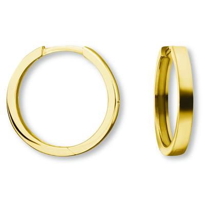 Paar Creolen ONE ELEMENT "Ohrringe Creolen aus 333 Gelbgold Ø 16,0 x 2,0 mm", gold, Ohrringe, Damen, Damen, Gelbgold 333