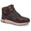 Schnürboots CAMEL ACTIVE, Herren, Gr. 42, braun, Leder, Basic, Schuhe, Schnürboos, High Top Sneaker, Winterboots mit Wechselfußbett