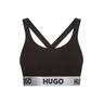 Bralette-BH HUGO UNDERWEAR ""BRALETTE PADDED SPOR"" Gr. L, N-Gr, schwarz (black 002) Damen BHs mit HUGO Logo auf dem Bund