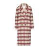 Langmantel S.OLIVER BLACK LABEL, Damen, Gr. 40, rot (beige rot karo), Obermaterial: 92% Polyester, 8% Wolle. Futter: 51% Viskose, 49% Polyester, kariert, casual, regular fit lang, ohne Ausschnitt, Langarm, Mäntel, mit Karomuster