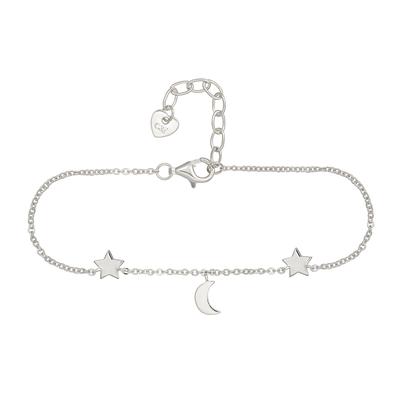 Armband CAÏ, weiß, Armbänder, Damen, 16 + 3cm, Silber 925 (Sterlingsilber), glänzend