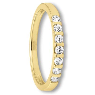 Goldring ONE ELEMENT "Zirkonia Ring aus 333 Gelbgold" Gr. 52, gold, Fingerringe, Damen, 52,mit Zirkonia, Gelbgold 333, Damen Gold Schmuck Image