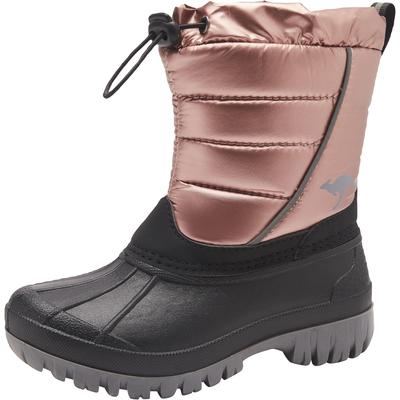 Winterstiefel KANGAROOS "K-Ben", Damen, Gr. 32, rosa (rosa, metallic), Synthetik, sportlich, Schuhe, Snowboots, Winterboots, Winterschuhe, wasserabweisend Image
