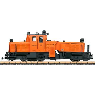 Diesellokomotive LGB "LGB Schienenreinigungslok - L21671", orange, Modelleisenbahn-Fahrzeuge, KinderB:12cm H:16cm L:44cm