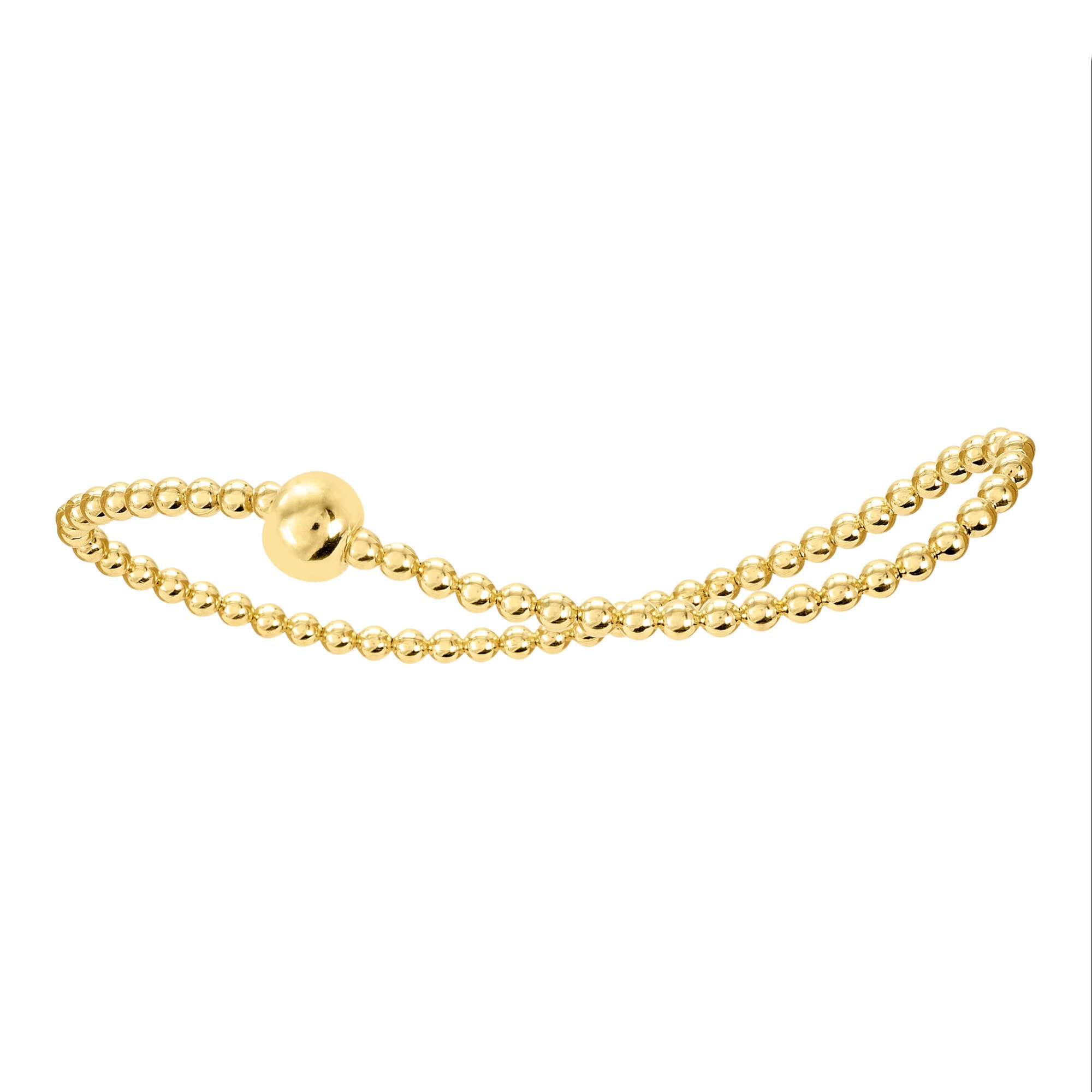 Silberarmband ONE ELEMENT "Armband Kugelkette aus 925 Silber Ø 54,0 mm mit Gummiband", silber, Armbänder, Damen, Silber 925 (Sterlingsilber), Silberarmband, Fein gearbeitet – angenehm zu tragen und vielseitig kombinierbar Image