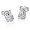 Paar Ohrhänger ONE ELEMENT, silber, Ohrringe, Damen, Damen, 0.32 ct, Weißgold 585-Diamanten, Weißgold 585, Diamanten, Damen Gold Schmuck Invisible
