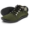 Barfußschuh LEGUANO "BEAT", Damen, Gr. 40, grün (dunkelgrün), Textil, sportlich, Schuhe, Freizeitschuh, Halbschuh, Schnürschuh für Maschinenwäsche geeignet