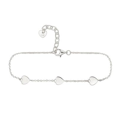 Armband CAÏ, weiß, Armbänder, Damen, 16 + 3cm, Silber 925 (Sterlingsilber), glänzend